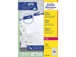 Etiket Avery L7651-25 38.1x21.2mm Laserprinter Wit 6500 stuks