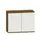 kantoorkast,HxBxD 770x1000x430mm,decor romp noten,decor front wit