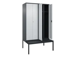 locker voor scheiding van kleding,HxBxD 2120x1200x815mm,4vak - 2