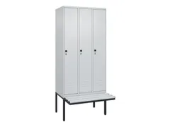 locker voor scheiding van kleding,HxBxD 2120x900x815mm,3vak