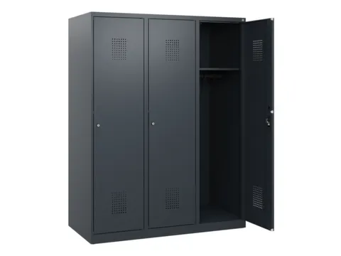 schoollocker,HxBxD 1530x1200x500mm,3vak,vak B 400mm,cil.-slot