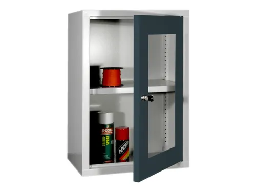 Hangkast 600x400x300mm Achterwand Glad Ral 7035 Front Ral 7016