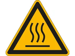 Waarschuwingsbord,Waarschuwing: Heet Oppervlak,Sticker,Folie