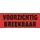 Waarschuwingsetiket voorzichtig breekbaar 130mmx50mm 500st