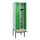 locker met bank,HxBxD 2120x600x815mm,2vak,vak B 300mm,draaigrendel