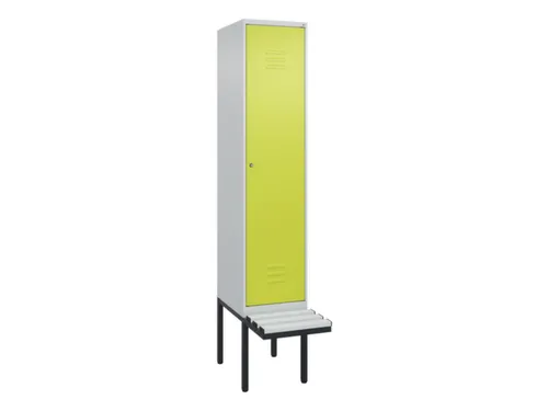 locker met bank,HxBxD 2120x400x815mm,1vak,vak B 400mm,cil.-slot