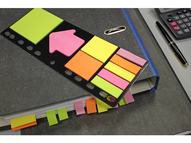 Info Sticky Notes op kaart assorti formaten / kleuren