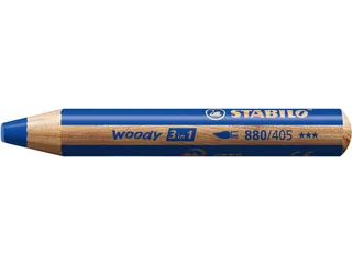 Kleurpotloden STABILO 880 woody 3 in 1 multitalent blauw - 3