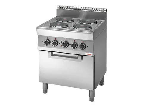 Elektrisch Fornuis met 4 kookplaten en heteluchtoven 70/70CFE