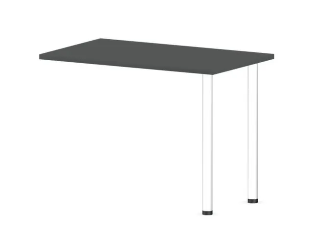 aanbouwtafel,i.h.v.,HxBxD 720-840x1000x600mm,MS-donkergrijs