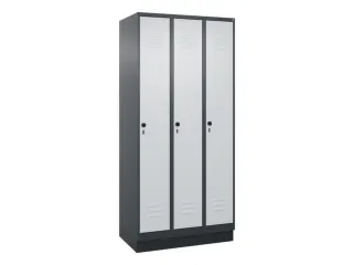 locker voor scheiding van kleding,HxBxD 1950x900x500mm,3vak - 1