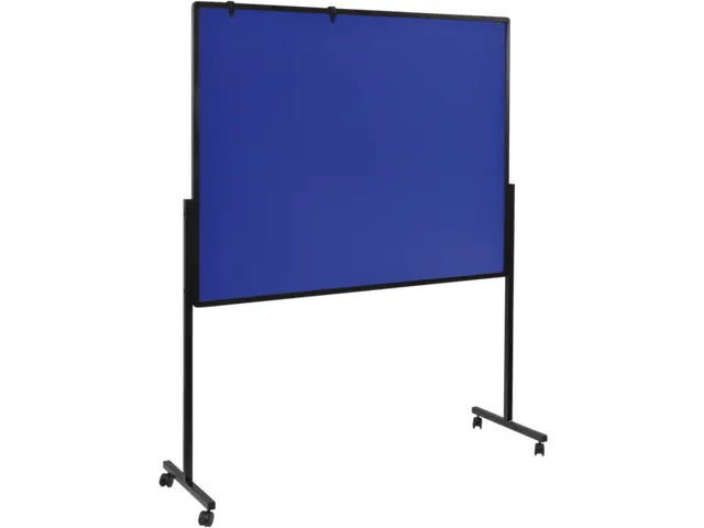 PREMIUM mobiel multiboard XL marineblauw prikbord 150x120cm