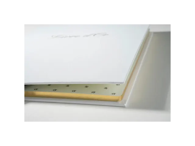 Livre d'or Balacron avec titre 100 pages blanches - 27x22 cm vertical