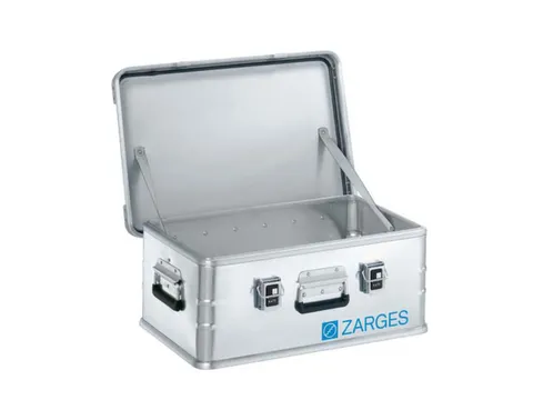 Transportkist Aluminium 42l 250x 600x 400mm Snapsluitingen Draaggrepen