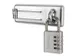 Hangslot MasterLock 7640704EURD overval + aluminium 40mm