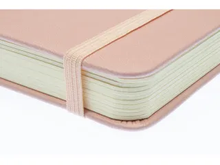 Schetsboek Kangaro A4 oud roze PU HC 80 blad 140gr roomwit met elastie - 7