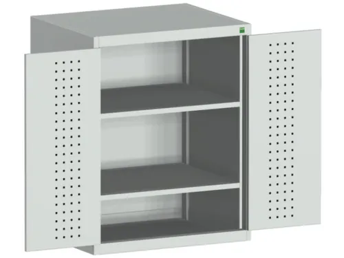 kast met geperforeerde platen,HxBxD 1000x800x650mm,2xStalen bodem