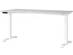 Elektrisch ihv bureau,HxBxD 720-1200x1600x800mm,blad lichtgrijs