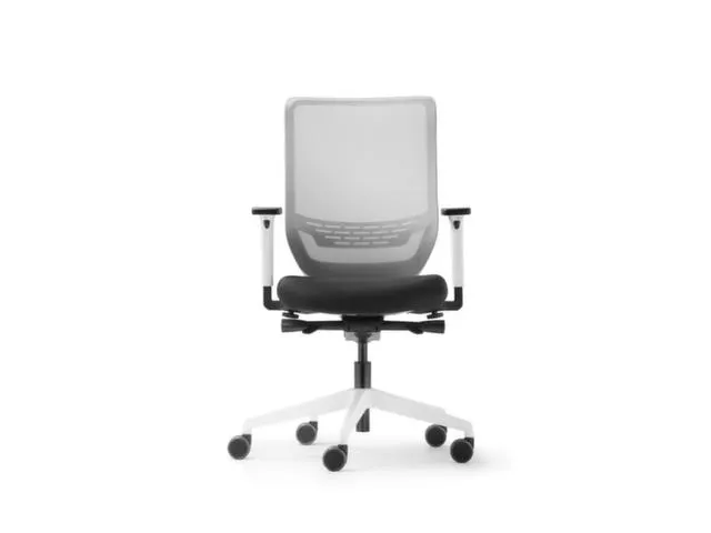 Dauphin Bureaustoel to-sync pro white hoge netrugleuning zwart