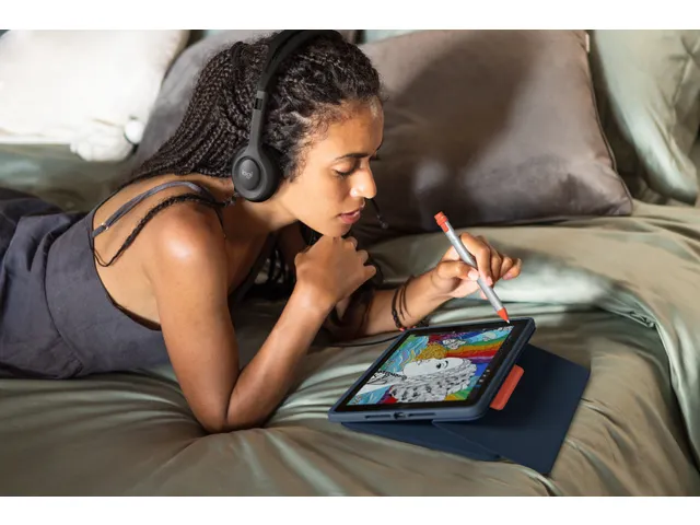 Rugged Combo 3 Toetsenbord/hoes iPad (7th, 8th) Azerty FR blauw