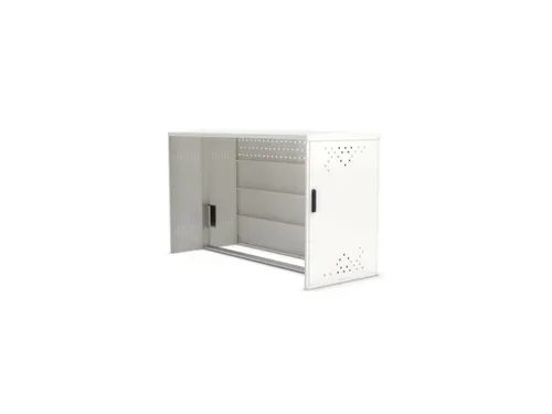 fietsgarage,aanbouwveld,HxBxD 1250x850x2050mm,wanden staal,dak staal