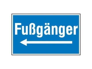 aanwijzingsbord,Voetgangers (met richtingspijl naar links),pijl links - 1