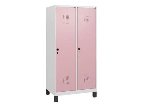 schoollocker,HxBxD 1630x800x500mm,2vak,vak B 400mm,draaigrendel,voeten