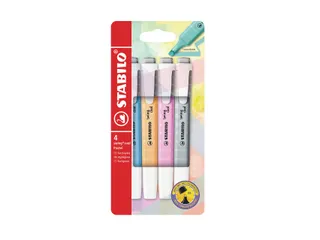 Markeerstift STABILO Swing cool 275/4 pastel assorti etui à 4 stuks - 1