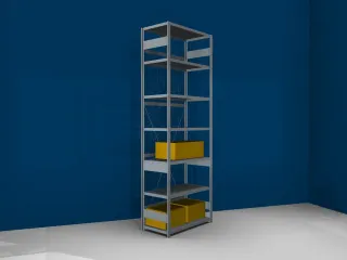 gaasachterwand,v. schroefstelling - basisveld,HxB 3000x1000mm,verzinkt - 3
