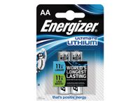Energizer Ultimate Lithium Batterij AA, Lr6, Nl En Lux