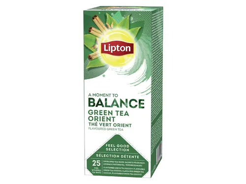 Thee Lipton Green Tea Balance Oriënt met envelop 25stuks