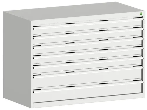 ladekast HxBxD 900x1300x750mm 7laden romp RAL7035 front RAL7035