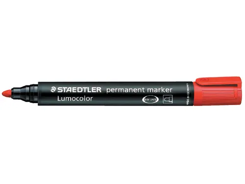 Viltstift Staedtler 352 Lumocolor rond rood 2mm