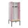 locker met bank,voor scheiding van kleding,HxBxD 2120x800x815mm,2vak
