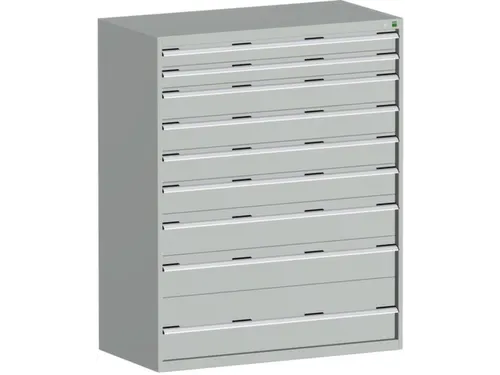 ladekast HxBxD 1600x1300x650mm 9laden zware lasten RAL7035