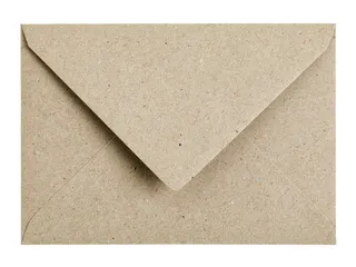 Envelop Papicolor C6 114x162mm Kraft grijs Gegomd - 2