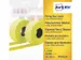 prijstangetiketten Avery permanent 12x26mm geel 10 rol in doos