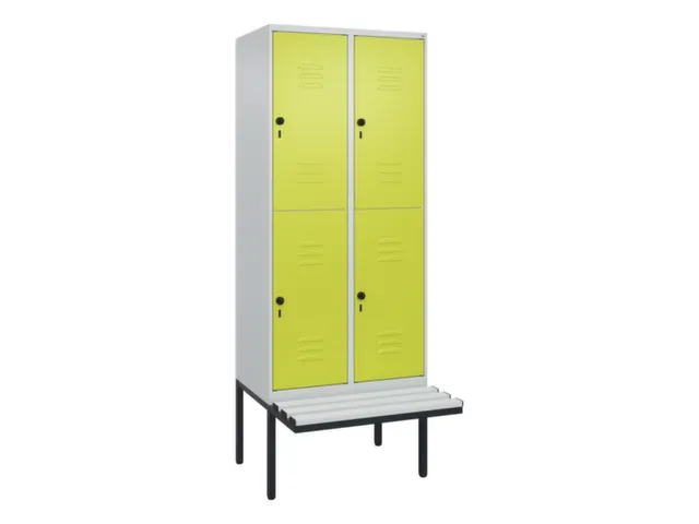 Dubbeldekse dekenkist,HxBxD 2120x800x815mm,2x2vak.,vak B 400mm