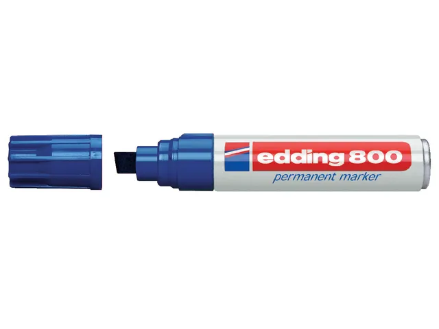 Viltstift edding 800 schuin blauw 4-12mm