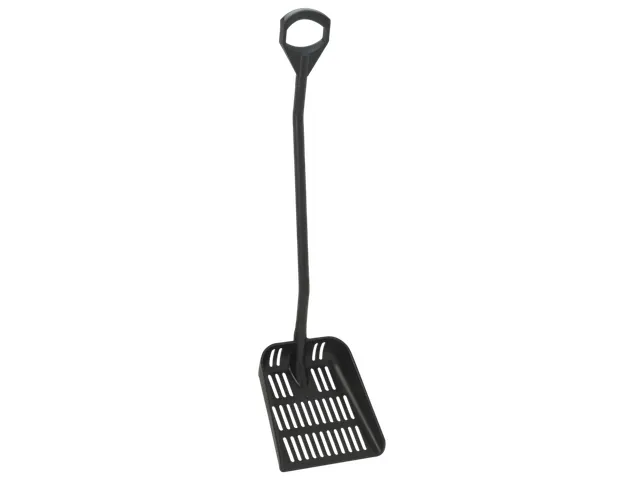 Hygiene 5604-9 uitlekschep zwart lange steel 131cm groot blad