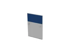 baliepaneel v. bureau aanbouw rechts MP-lichtgrijs BN6016-blauw 800mm