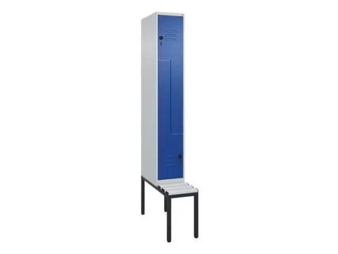 Z-garderobekast,HxBxD 2120x300x815mm,2vak,vak B 300mm,draaigrendel