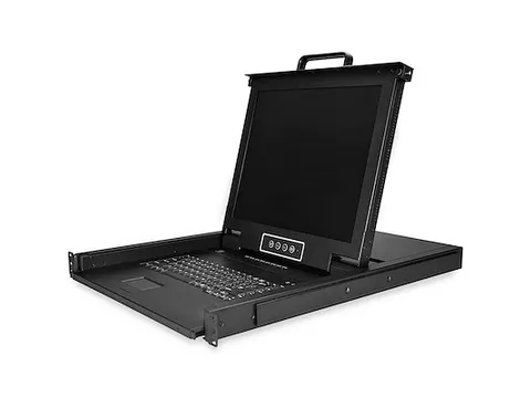 8 port KVM Rack Console met 1,8m Lange Kabels 17 inch Lcd