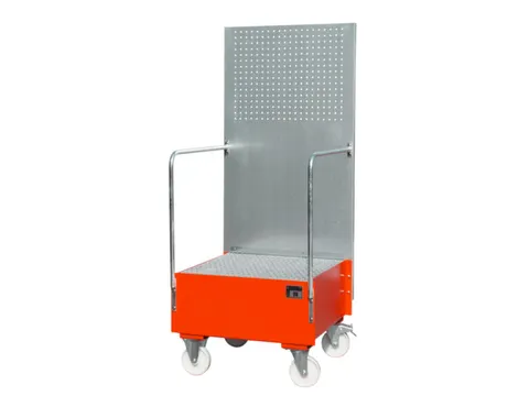 Verrijdbare Opvangbak,V. 1X200L Vat,Opvangvol. 203L