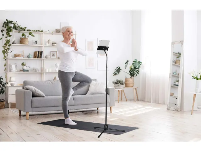 Tablethouder TWIST FLOOR Zwart