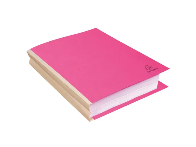 Uitschuifmap 416003e linnen rug ROCK"S 320 roze 10 Stuks