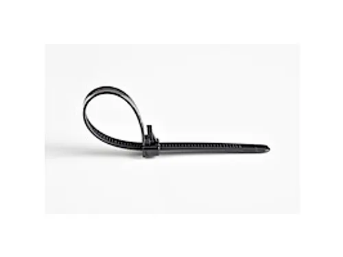 20cm Herbruikbare Kabelbinders zwart nylon 100 stuks