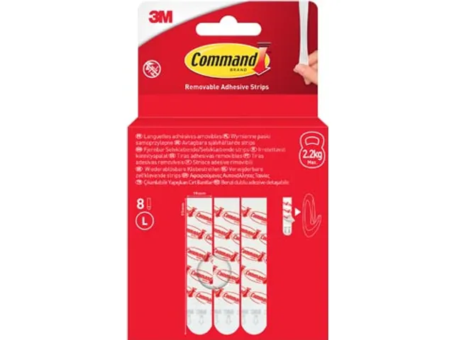 Kleefstrips Large 8 Stuks