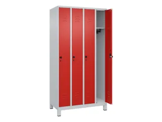 locker,HxBxD 1950x1000x500mm,4vak,vak B 250mm,draaigrendel,voeten - 2