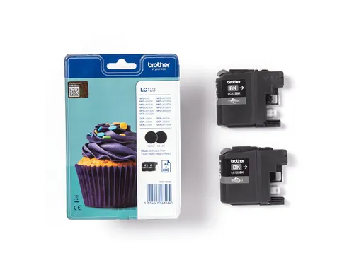 Brother LC-123 Duopack Inktcartridge Zwart Hoge Kwaliteit